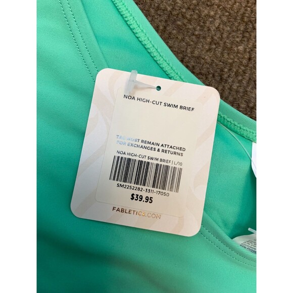 Fabletics Bikini Bottom Womens L (32-34) High Cut Swim Brief Beach Pool - Picture 5 of 7
